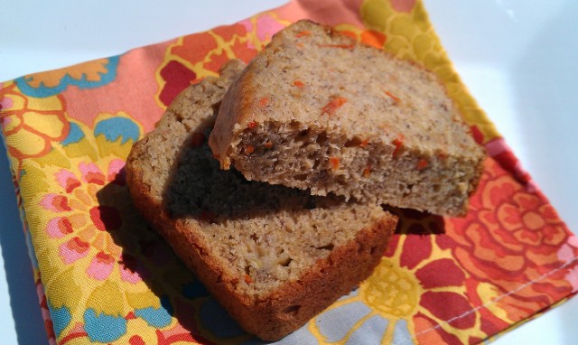 Low Fat Banana Carrot Ginger Bread